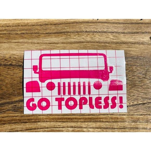 Go Topless Jeep Decal - Picture 1 of 9